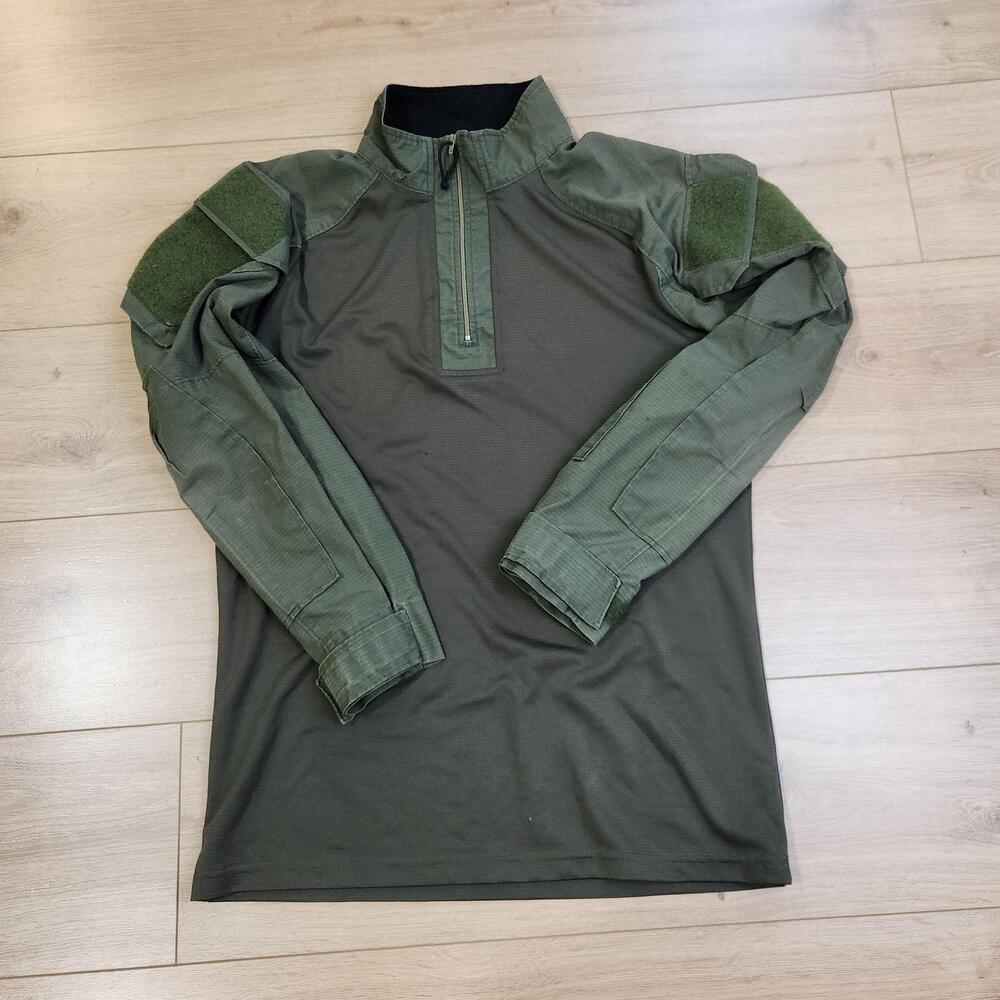 Vertx Shirt Mens Medium Green Long Sleeve 1/4 Zip Tactical Military Combat Top